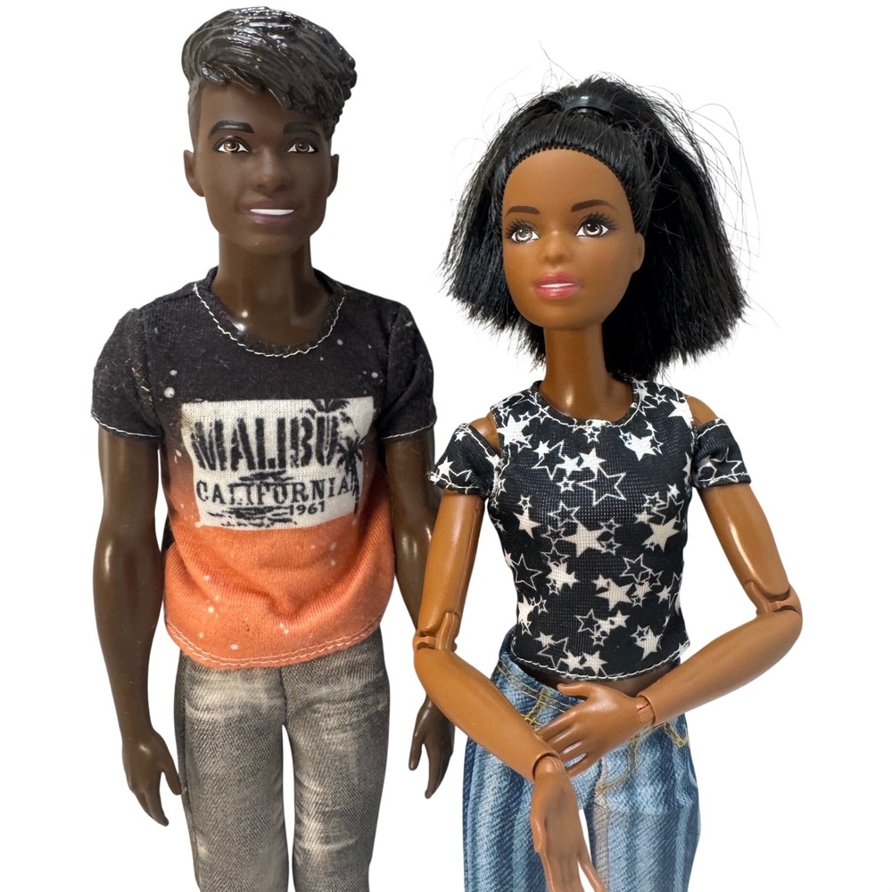Mattel Barbie Ken Fashionistas Doll Set HBV03 HKT74 Malibu Star Articulated